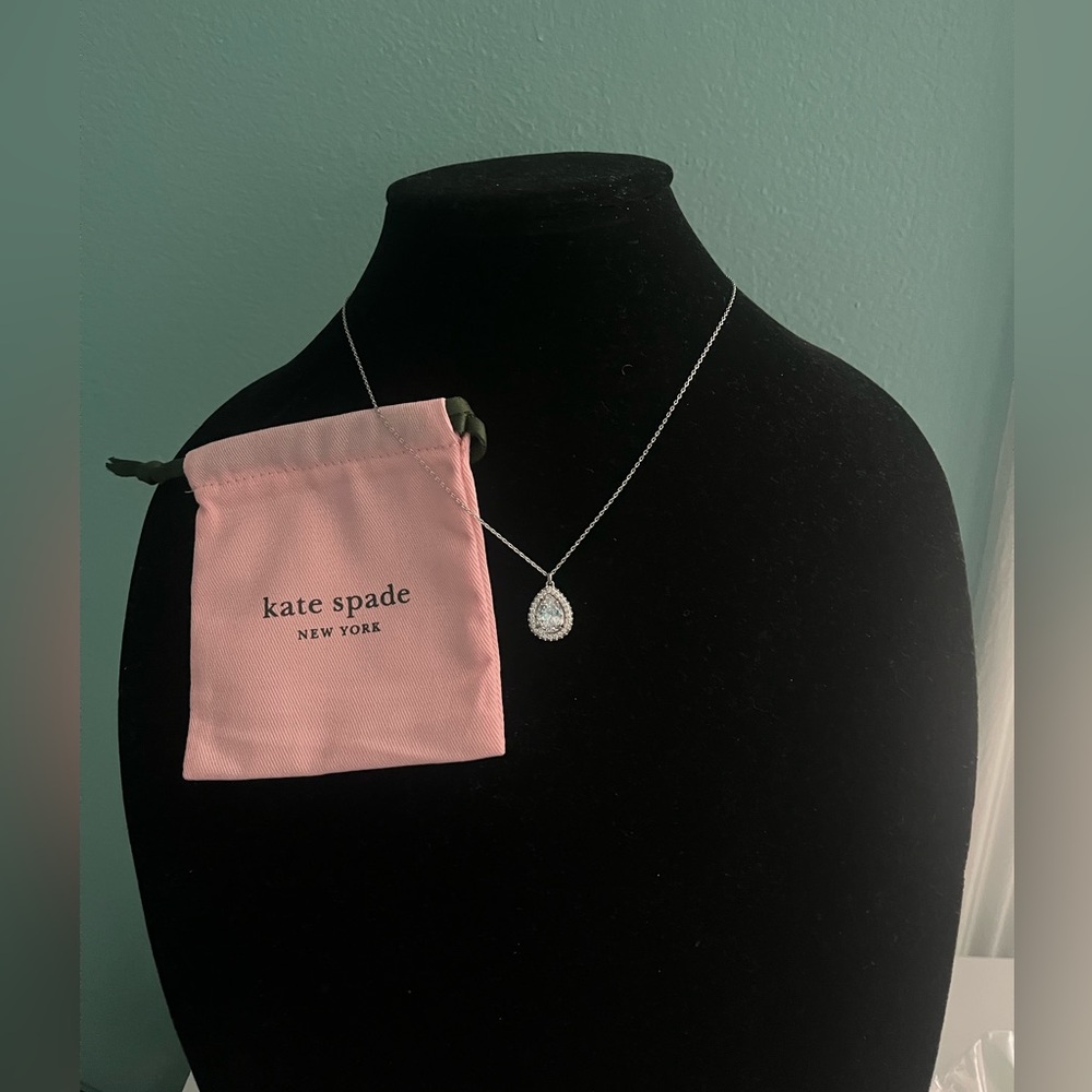 Kate Spade Brilliant Statements SilverTone Pavé Halo Pendant Necklace